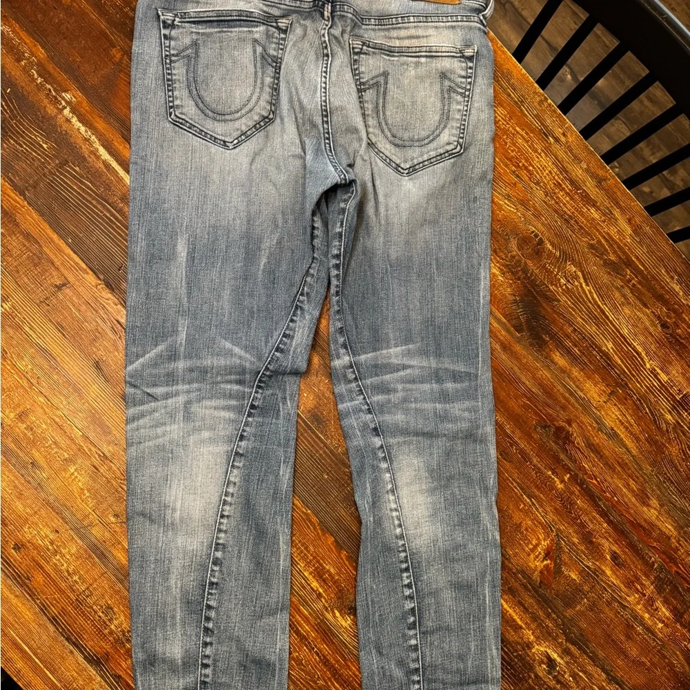True Religion Men’s Light Blue Slouchy Skinny Jeans